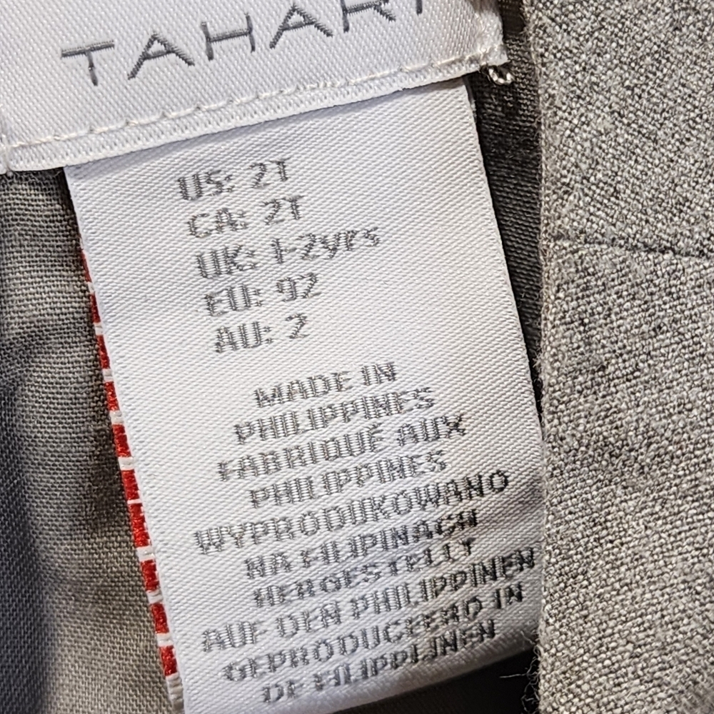 TAHARI  gray Baby girls dress size 2t - Picture 7 of 14